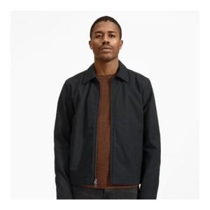 Everlane Canvas Filled Bomber Jacket Coat Size Medium Black